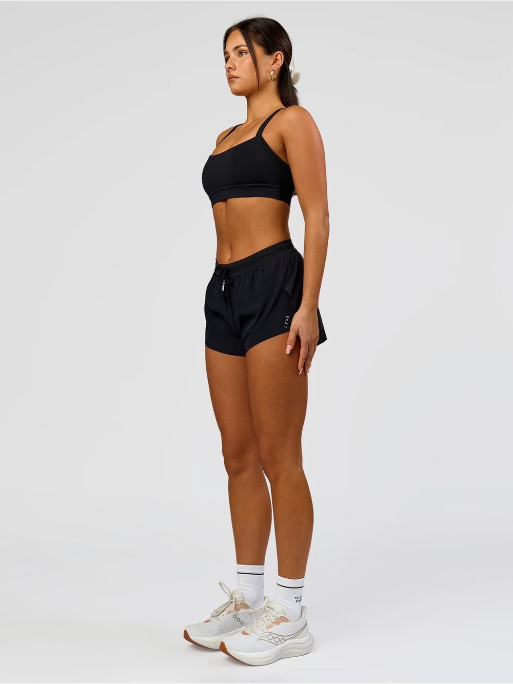 LSKD Accelerate Black Women's Athletic Shorts Lightweight Performance size Large - Picture 4 of 10